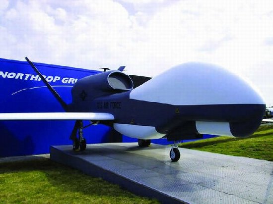 資料圖：美國“全球鷹”無人機。