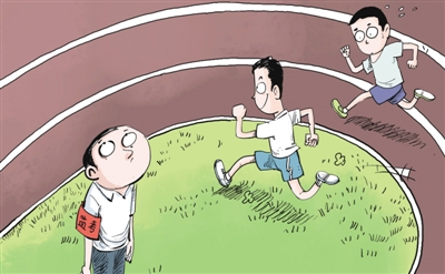 中考體育多人“抄近道”，就這樣“贏在起跑線”？