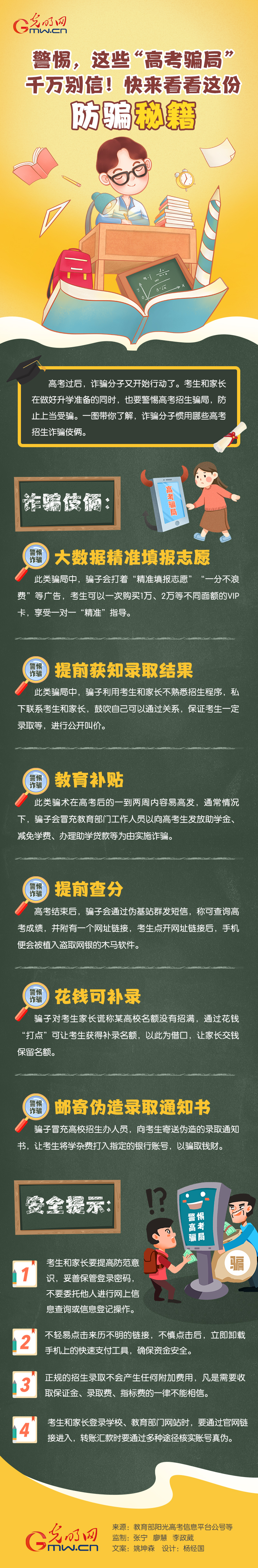 圖解丨這些“高考騙局”千萬(wàn)別信！快來(lái)看看這份防騙秘籍