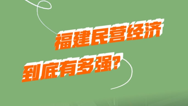 看福建民營(yíng)經(jīng)濟(jì)硬核力量！