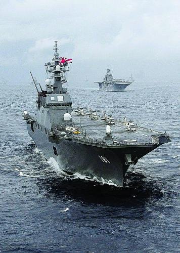 圖片說明： “日向”級直升機驅逐艦將在奪島登陸中扮演重要角色。