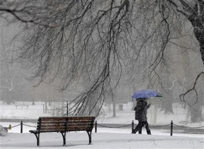 2月8日，波士頓降雪。