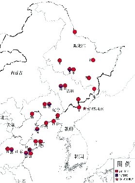 中國環(huán)保部門部分監(jiān)測站分布圖。圖/中國環(huán)保部網(wǎng)站