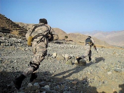 2009年6月，阿富汗政府軍在甘加爾谷地與塔利班作戰(zhàn)的情景。
