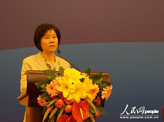 全國人大常委會副委員長、全國婦聯(lián)主席沈躍躍在開幕式中致辭。